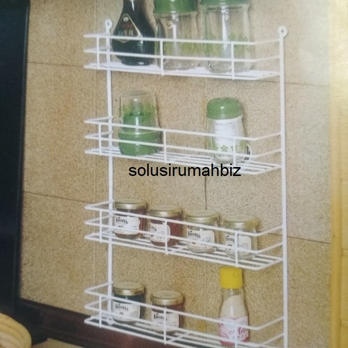 Rak Serbaguna dinding Bumbu Dapur Spice Rack Modelline 20.5x11.5x45,5