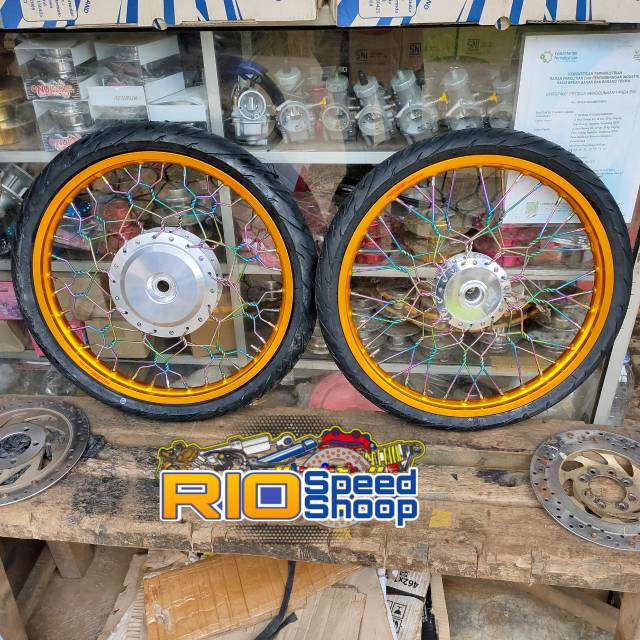 Velg Pelek Vario Scoopy Beat Genio Ring17 JariJari Pekatan Plus Ban