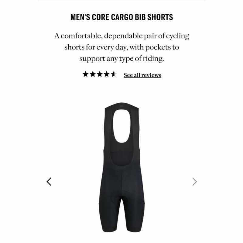 Rapha Core Cargo BIB Short Black Original