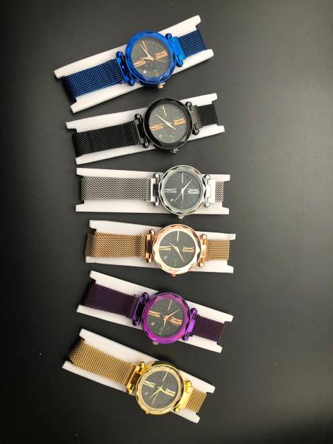 Promo Sale Jam Tangan Wanita Magnet Murah Tanggal Aktif A124