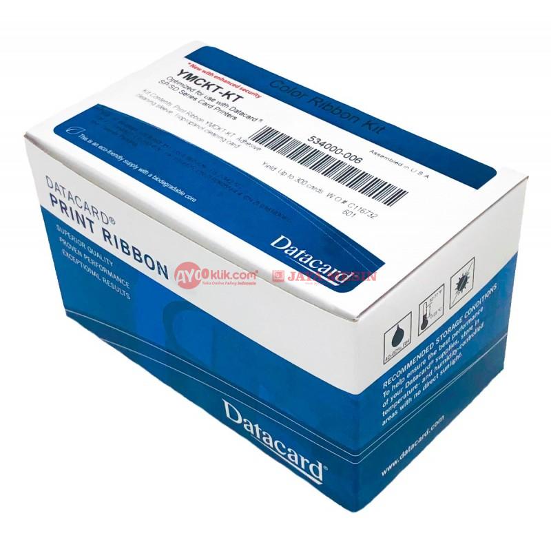 Ribbon YMCKTKT Printer Kartu Datacard Part Number :534000-006