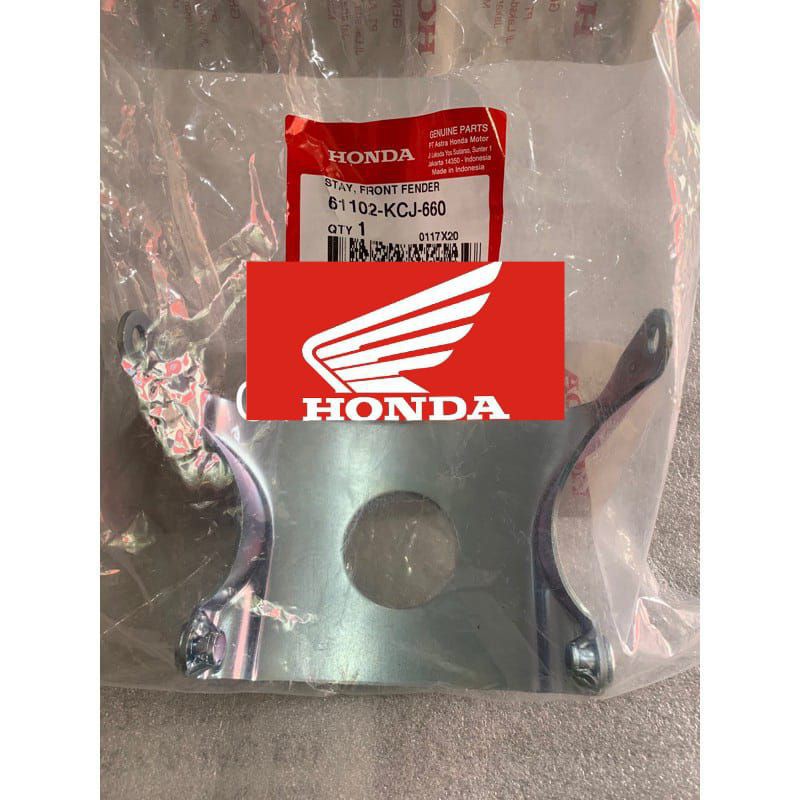 61102-KCJ-660 stay fr fender pangkon dudukan breket spakbor depan honda tiger revo 61102-kcj-660 asl