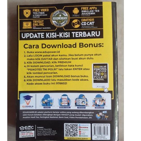 

Stok terbatas!.. THE BEST DRILING PSIKOTES & AKADEMIK TNI POLRI EDISI 2022