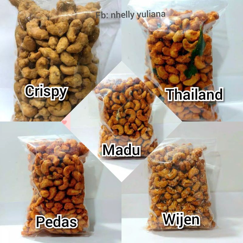 

kacang mete/mede goreng rasa rasa 250gr