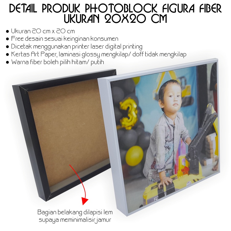 PHOTOBLOCK FIGURA FIBER 20 x 20 CM