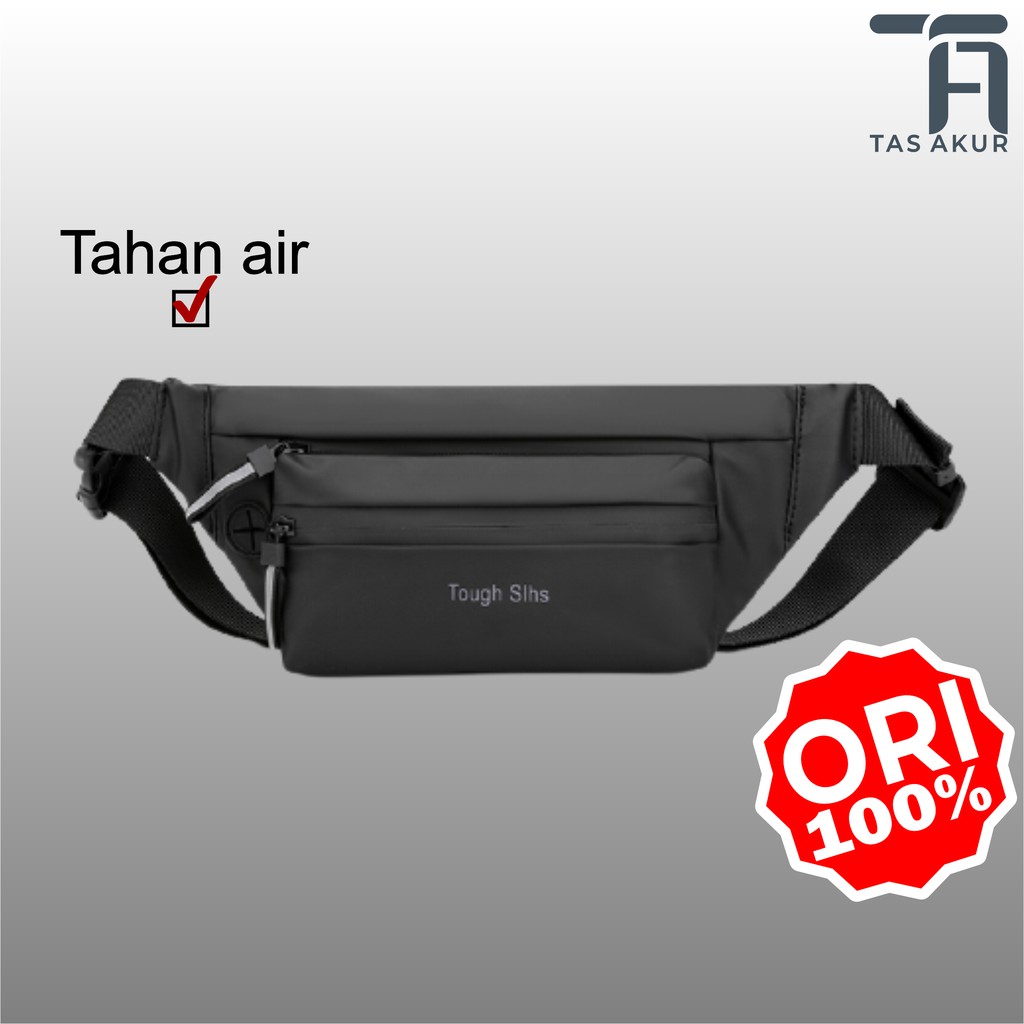 Original Tas Selempang Pria Wanita Anti Air Tas Pinggang Pria Waterproof Waistbag Haoshuai 3393