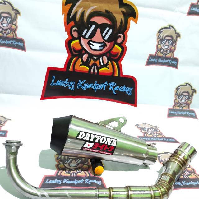 Knalpot racing Daytona GP Taper Slash - nmax aerox