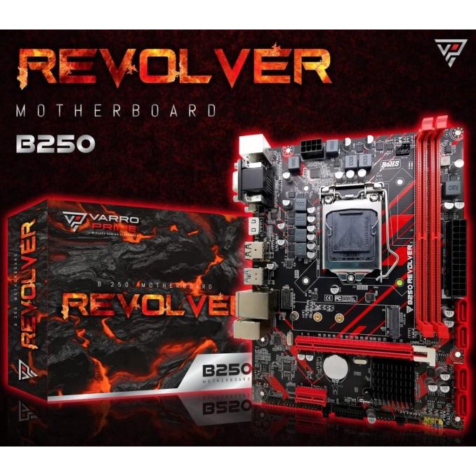 Motherboard Gaming B250 REVOLVER VARRO SUPPORT NVME RESMI