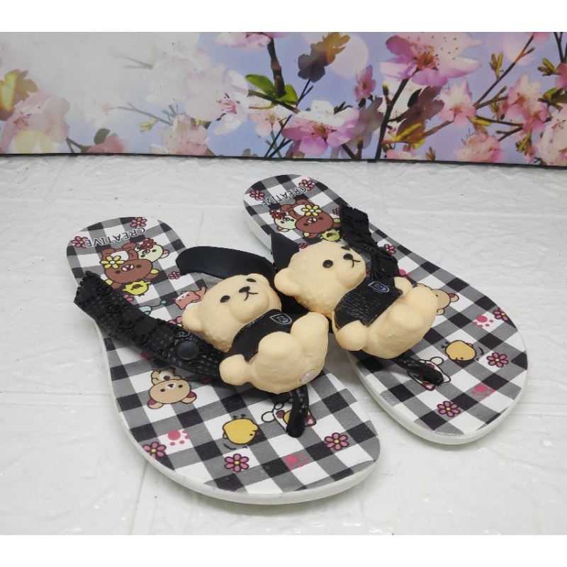 SANDAL JELLY 30-35 creative variasi boneka bear bunyi HARGA MURAH