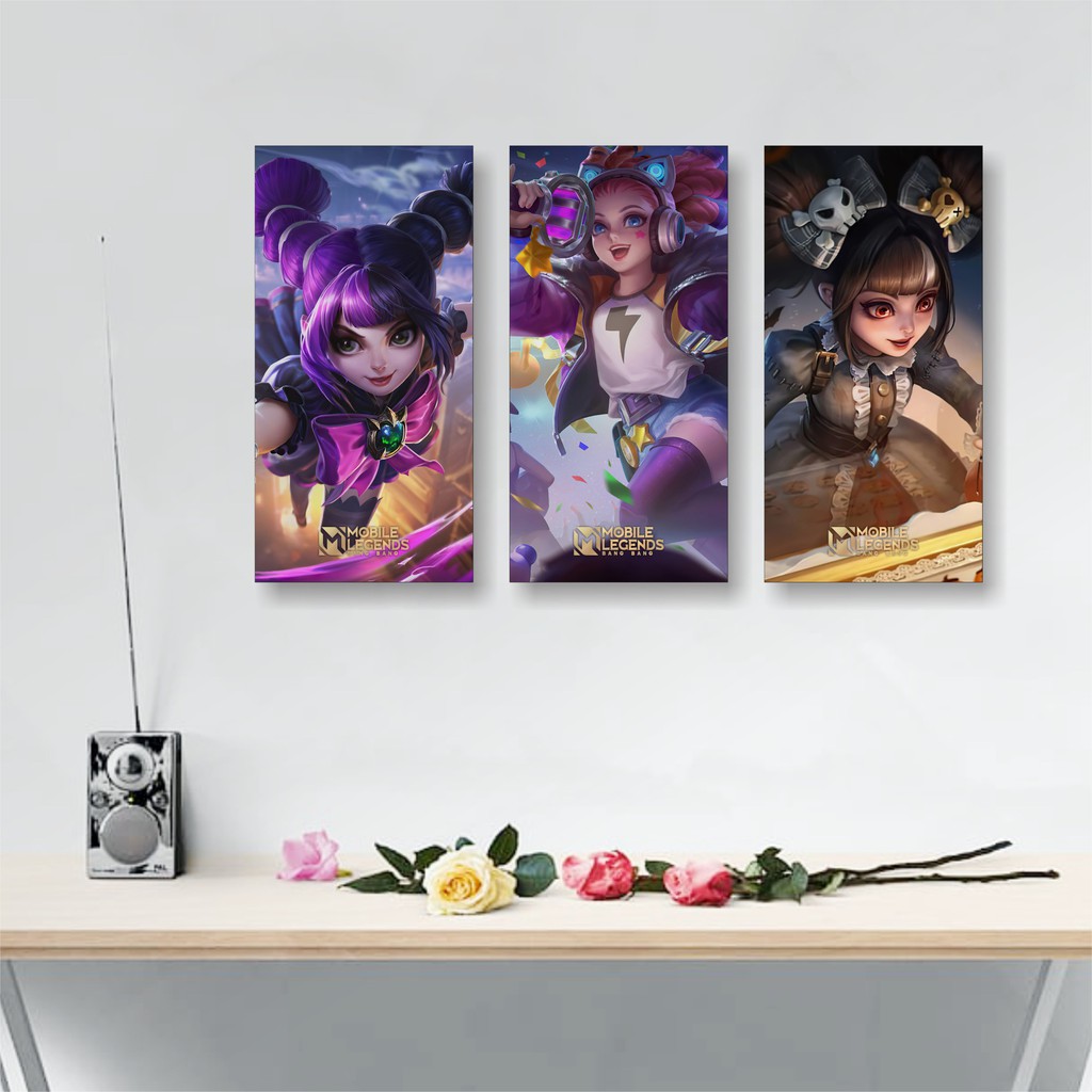Poster Kayu Hiasan Dinding 15x30 Mobile Legends Lylia