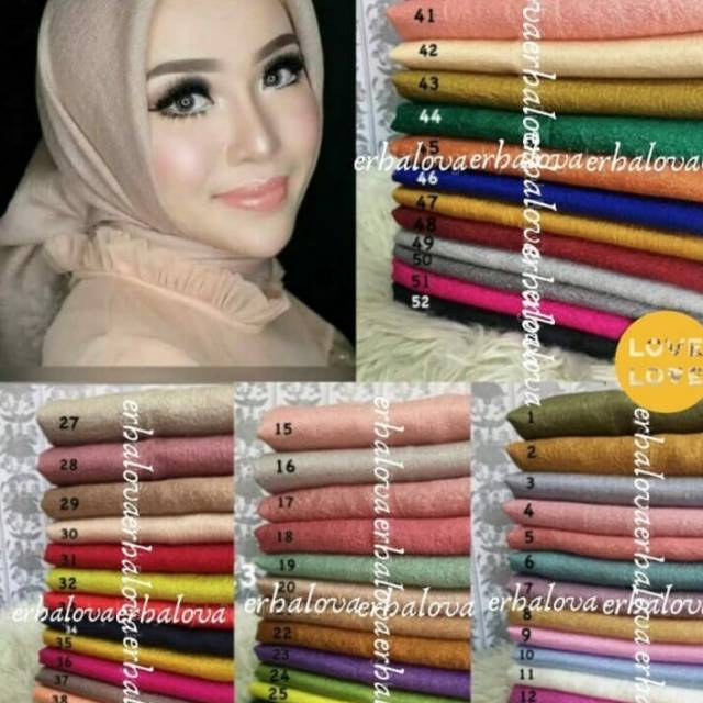 KERUDUNG PENGANTIN (BAHAN CREPE) Hijab segi empat bahan mono crepe (WARNA PART 1)