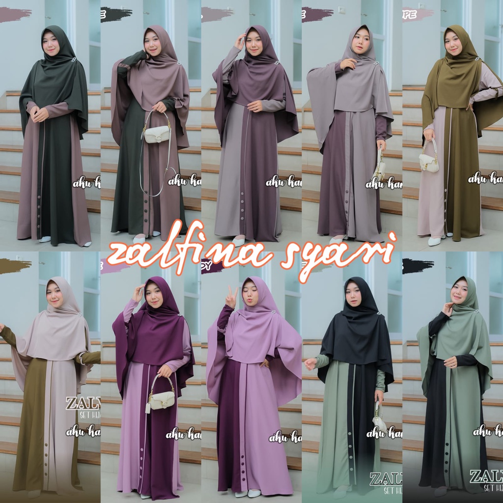 zalvina set hijab syari