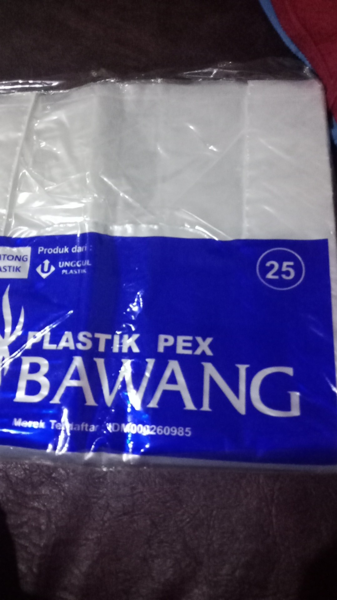 Kantong Hd Pex Bawang Ukr 25, Bening, Transparan