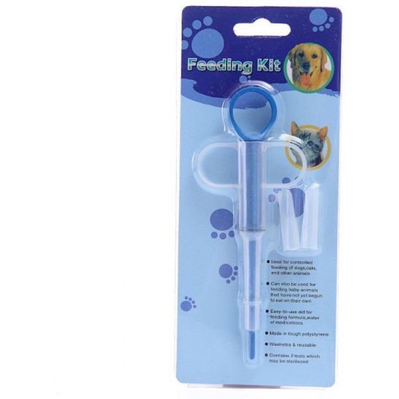 Feeding Kit Pelontar Pil Tablet Anjing Kucing Alat Bantu Minum Obat / Pil Tembak