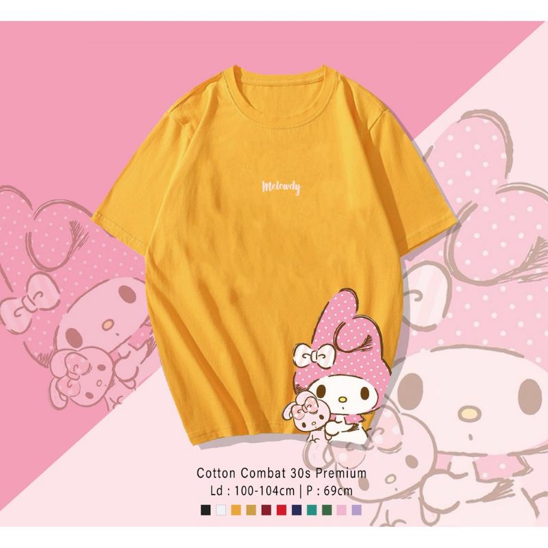 T-SHIRT/KAOS MELODY UNISEX PREMIUM/TUMBLR TEE MELODY