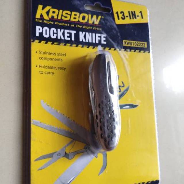 Krisbow Pocket Knife 13 in 1 keren