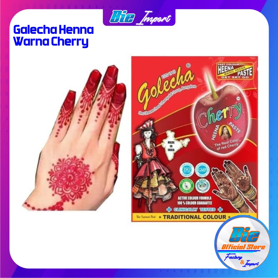 Galecha Henna Red Cherry Original India Premium