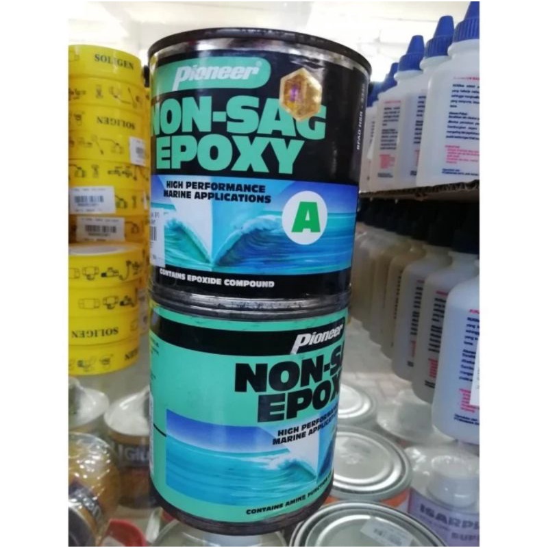 

Pioneer epoxy non-sag 1/2 pint 800gr = 400gr+395gr lem epoxy non sag dalam air (FNT)