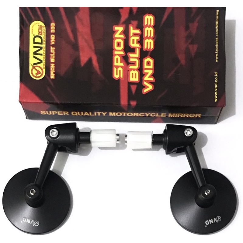 Spion Bar End Bulat Spion Jalu Bulat Original Merk VND Universal Buat Semua Motor Bisa