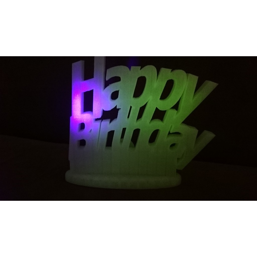 Ornament Tulisan Happy Birthday Kue Ulang Tahun Custom