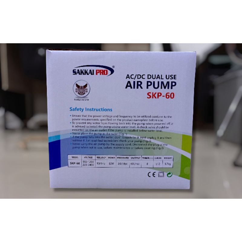 POMPA UDARA AERATOR AC/DC SAKKAI PRO SKP-60