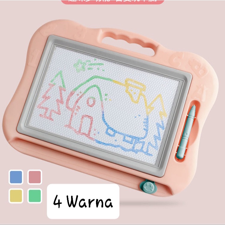 [MS]Meja Tulis Magnetic 4 Warna / Magic Multicolour Magnetic Board / Mainan Anak Meja Tulis