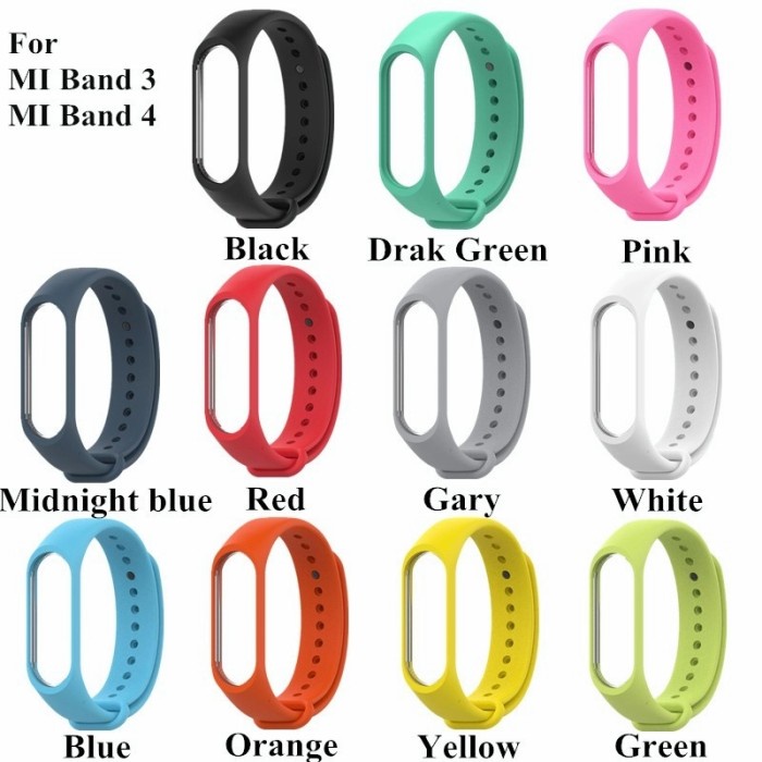 KHUSUS GROSIR STRAP XIAOMI Mi band 3 dan mi band 4 Smartwatch Xiaomi