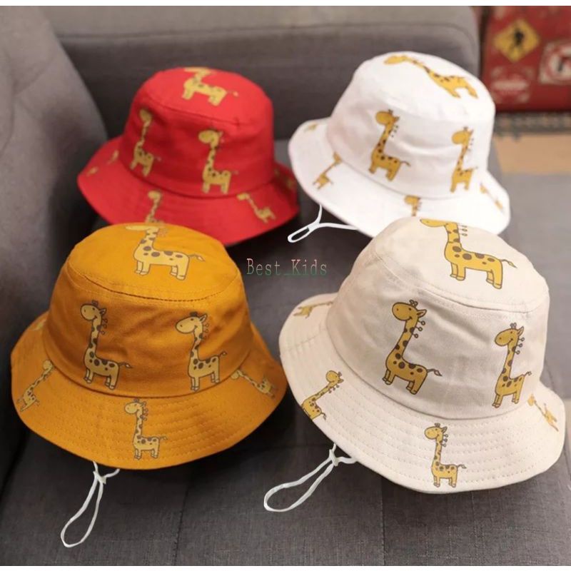 Topi Hat Anak Tali Karakter Jerapah / Zee