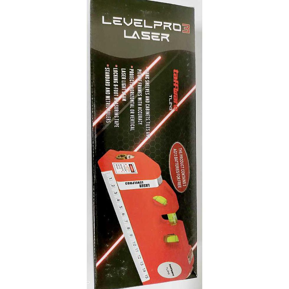 

G39S Taffware Levelpro3 Penggaris Laser 250Cm + Waterpass - Tl243