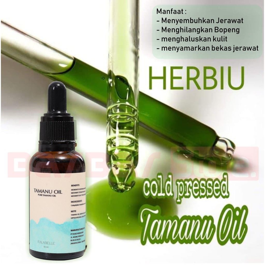 

Tamanu Oil Obat Herbal Bopeng Bekas Jerawat Pure All In One Aman Original - 5 ml