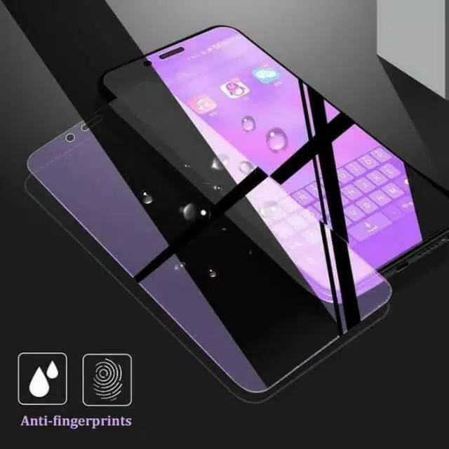 (2in1)Tempered glass Antiblue full+case autofocus oppo a3s/a5s/a7/f9/f11/a5/a9/a12/a31/a52/a72/a92