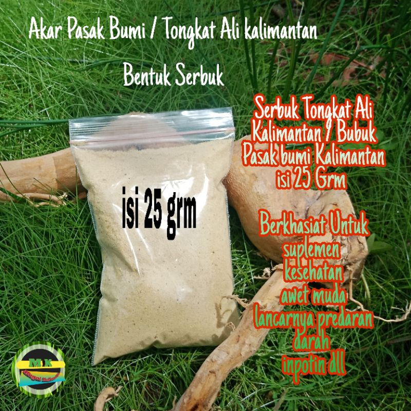 25 Grm serbuk akar Pasak bumi Obat herbal kalimantan Mengobati Sakit Pinggang