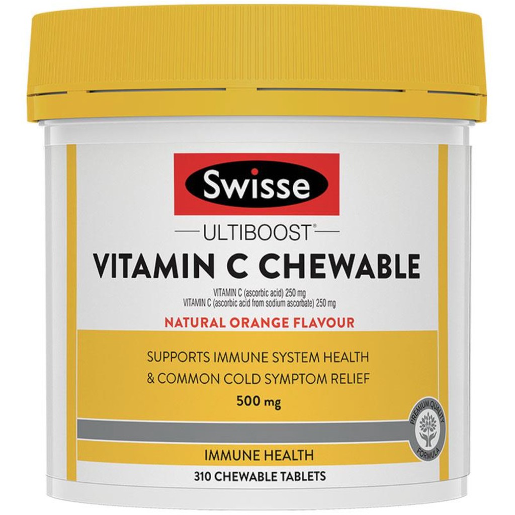 Swisse Vitamin C 500mg 310 Chewable Tablets