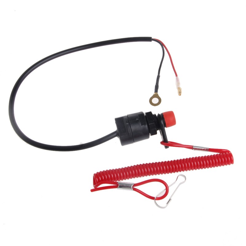 Safety Tether Lanyard Motorcycle Universal Boat Outboard Motor Kill Stop Switch