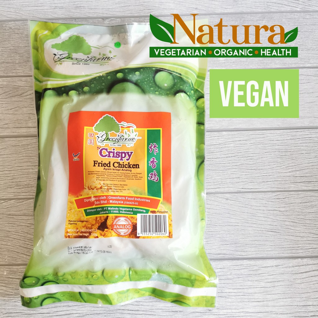 

Greenfarm Crispy Fried Chicken 720gr Ayam Goreng Tepung Vegan Beku