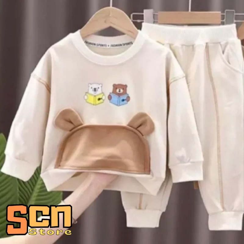 Setelan Anak Bear Usia 1-6 Tahun // Setelan Sweater Anak // Baju Anak // Setalan Anak