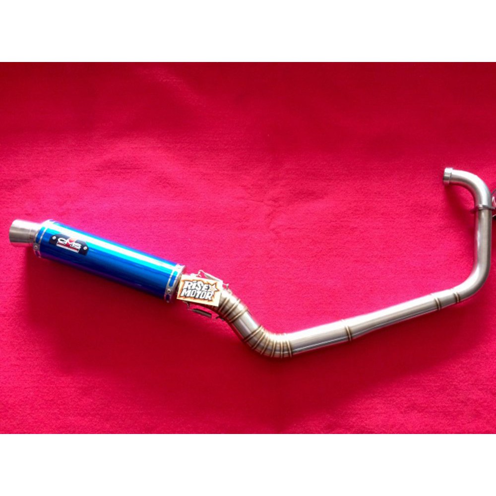 Knalpot CMS Satria FU 250 CC biru Murah bac 9748