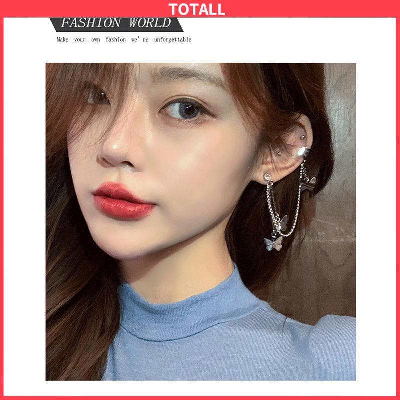COD Klip telinga pejantan kupu-kupu klip tulang telinga anting-anting siswa-Totall