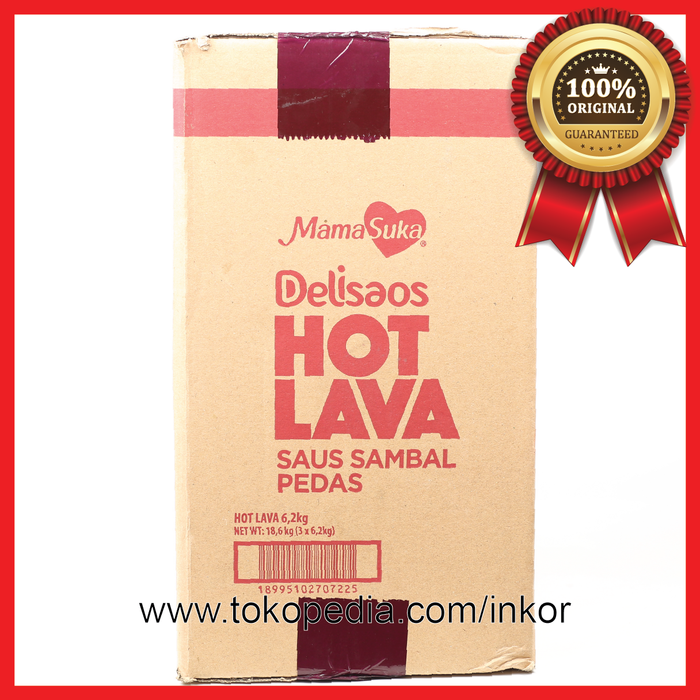

Produk Terbaik - Mamasuka Delisaos Hot Lava Saus Sambal Pedas Jerigen 6.2Kg