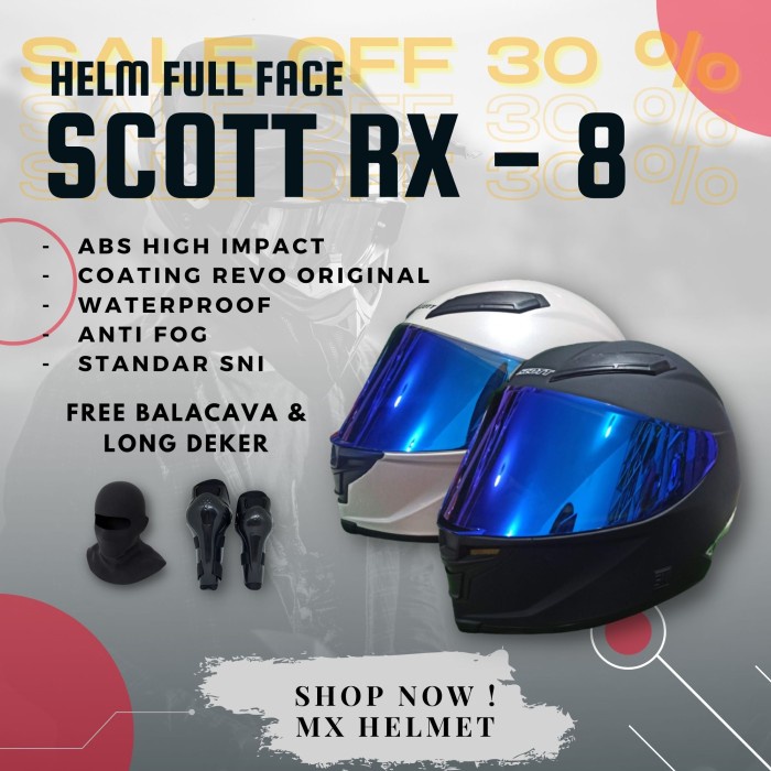HELM SCOTT RX 8 FULL FACE / HELM FULL FACE (LIMITED EDITION)