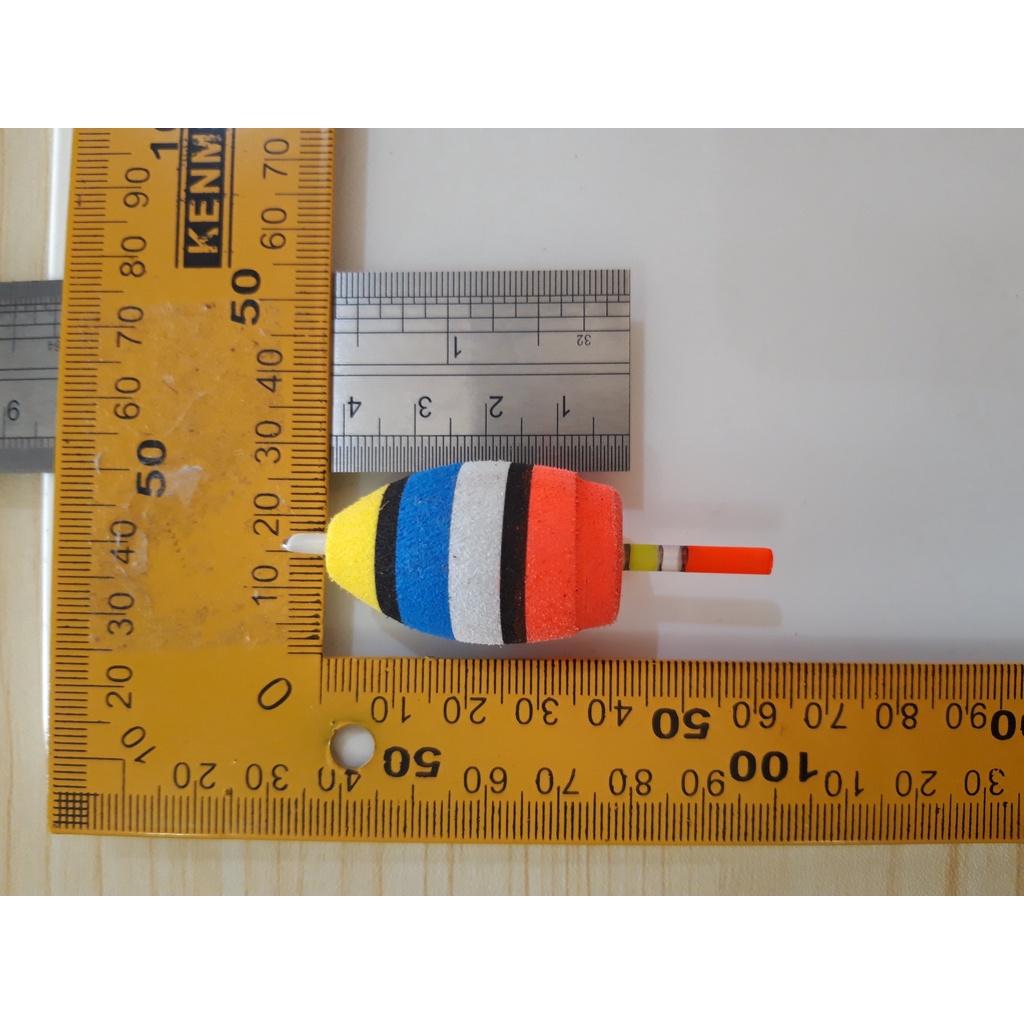 Pelampung / kambangan / kumbul pancing busa spons eva bulat oval panjang 4cm lebar 2 cm