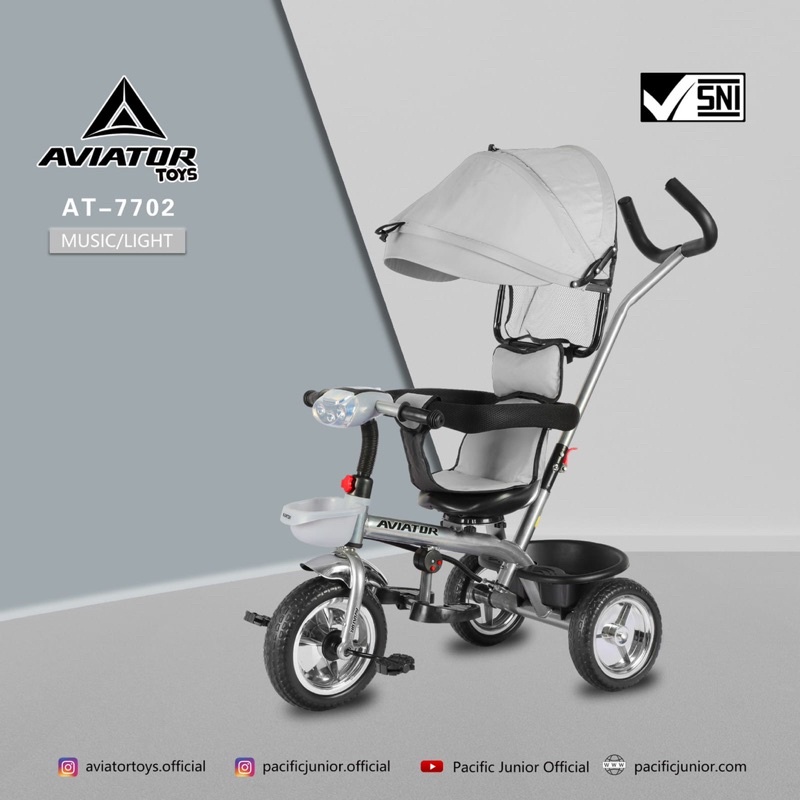 Tricycle Aviator AT 7702 AT7702 Baby Stroller kereta dorong anak bayi Dorongan Anak Bayi Sepeda Anak Roda 3 Tiga ET1265 ET 1265 ET1263 ET 1263 ET1267 ET 1267 ET1268 ET 1268 ET2251 ET 2251 AT7705 AT 7705 AT7702 AT 7702 AT7711 AT 7711 AT7713 AT 7713-3