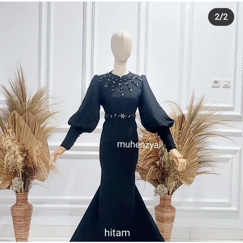 gaury dress-baju duyung-gaun kondangan-lamaran-wisuda