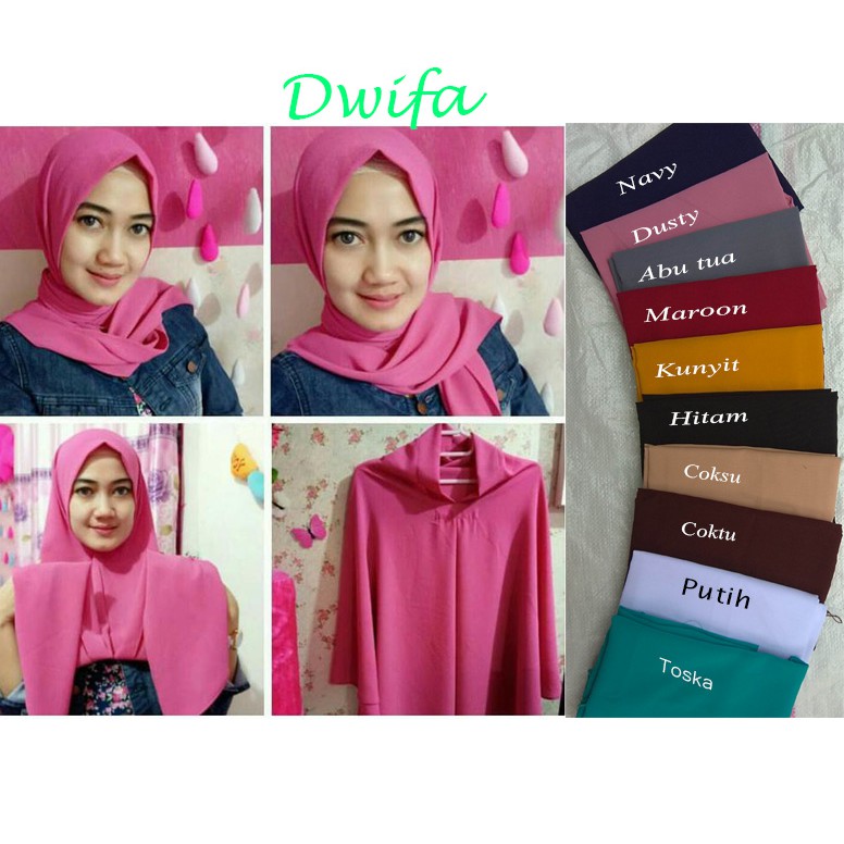 INSTAN DWIFA HIJAB/ JILBAB INSTAN SEGITIGA TALATA