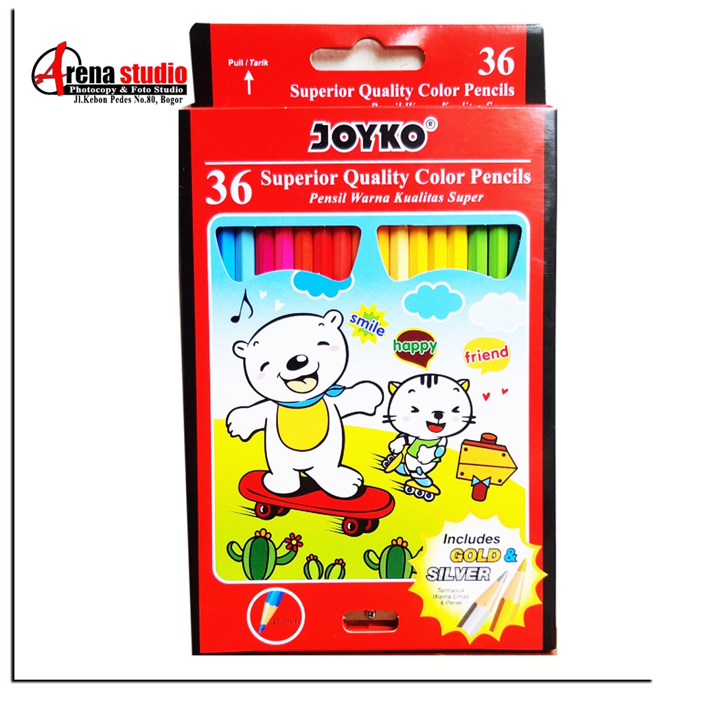 

Pensil Warna Joyko 36 Warna