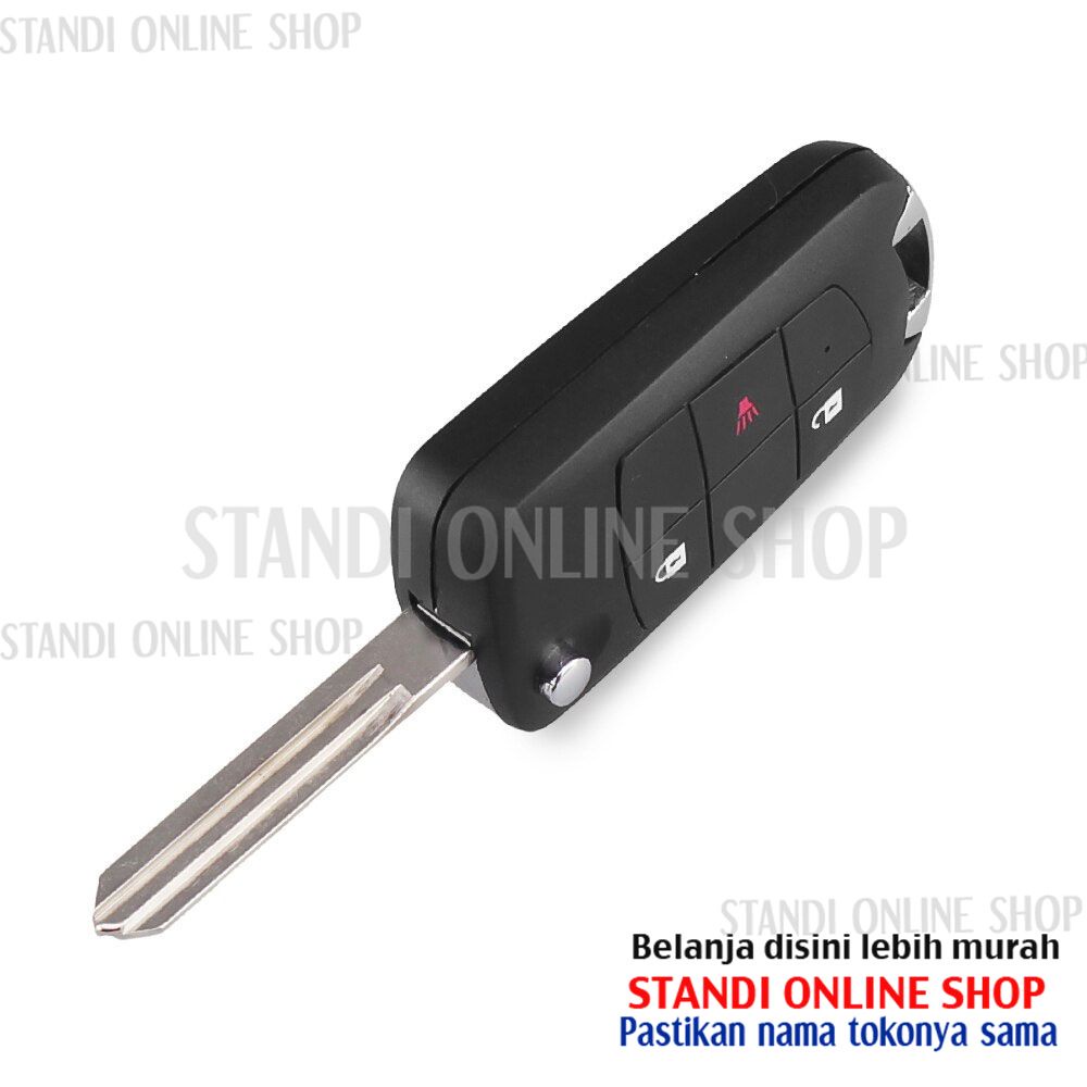 Casing Kunci Lipat Flip Key Rumah Kunci Nissan March 3 Tombol Murah