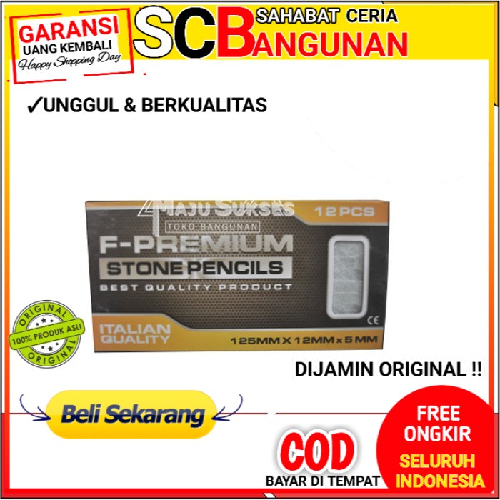 

KAPUR BESI PREMIUM KUAT TIDAK MUDAH PATAH KUALITAS PREMIUM STONE PENCIL ASLI 125mmx12mmx5mm ORIGINAL