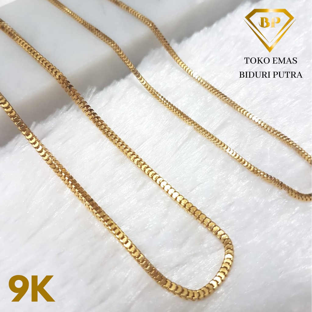 Kalung Emas Asli Model Milano Perhiasan Kadar 9K/420 Toko Emas Biduri Putra