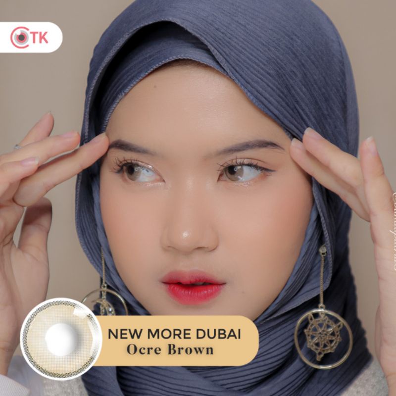 Softlens NEW MORE DUBAI 14.5 MM OCRE BROWN MINUS -0.50 S.D -10.00 by CTK