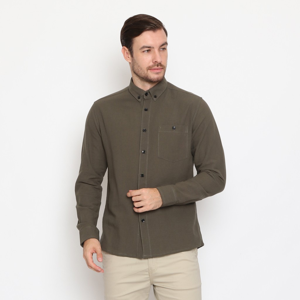 

17Seven Original Kemeja Polos Pria Lengan Panjang 0156-TROY